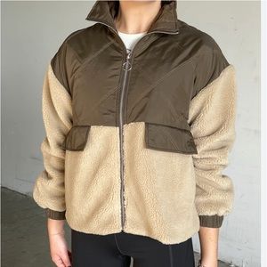 Lush Zip up fleece and Nylon jacket
